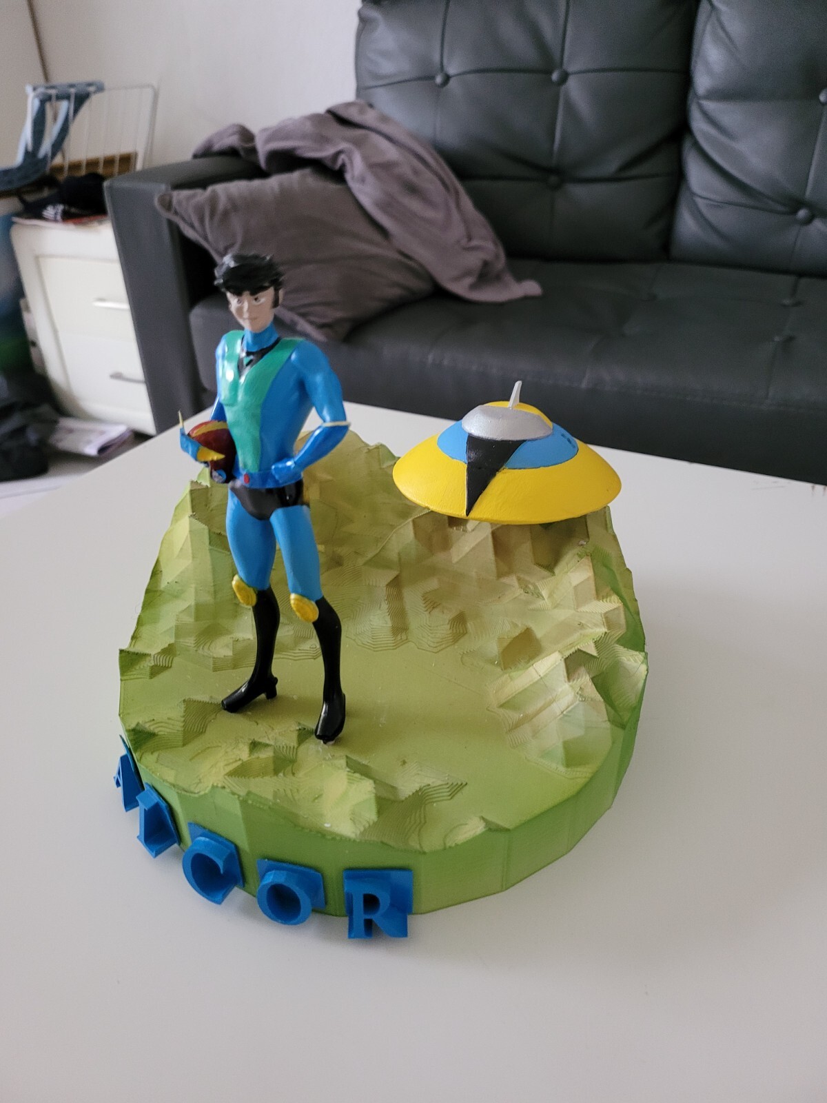 Alcor Koji Kabuto Goldorak Grendizer 21 cm Resin Figur und Diorama