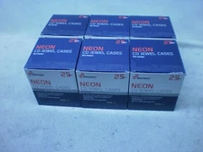 Lot of 6 25 Pack Skillcraft Neon CD Jewel Cases, 150 Cases Total