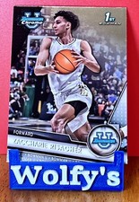 2023-24 Bowman Chrome U #9 Zaccharie Risacher 1st Bowman Atlanta Hawks 