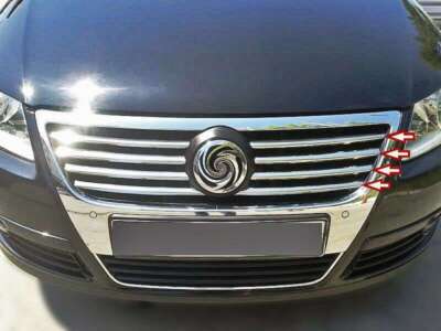 Edelstahl Kühlergrill Leisten passend für VW PASSAT 3C, B6|2005-2010|8-tlg SET