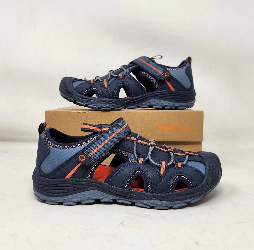 Nuovi sandali da trekking bambino 3 Merrell Hydro 2 arancione navy acqua MK266972