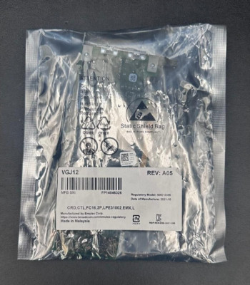 0VGJ12 - Dell Emulex LPE31002 16GB Dual Port Fiber Chanel FC Host Bus Adapter