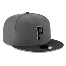 Brand New 9FIFTY Baseball Cap - MLB Pittsburgh Pirates Basic Gray Snapback Hat