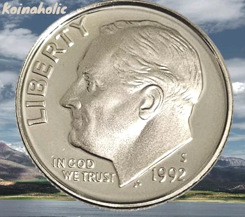 1992 S Proof SILVER Roosevelt Dime 10c DCAM 90% Silver From Proof Set FAST 🚢