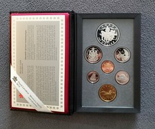 Rare Canada 1994 Silver Double Dollar Loonie 50 25 10 5 1 cent Mint Proof Coin