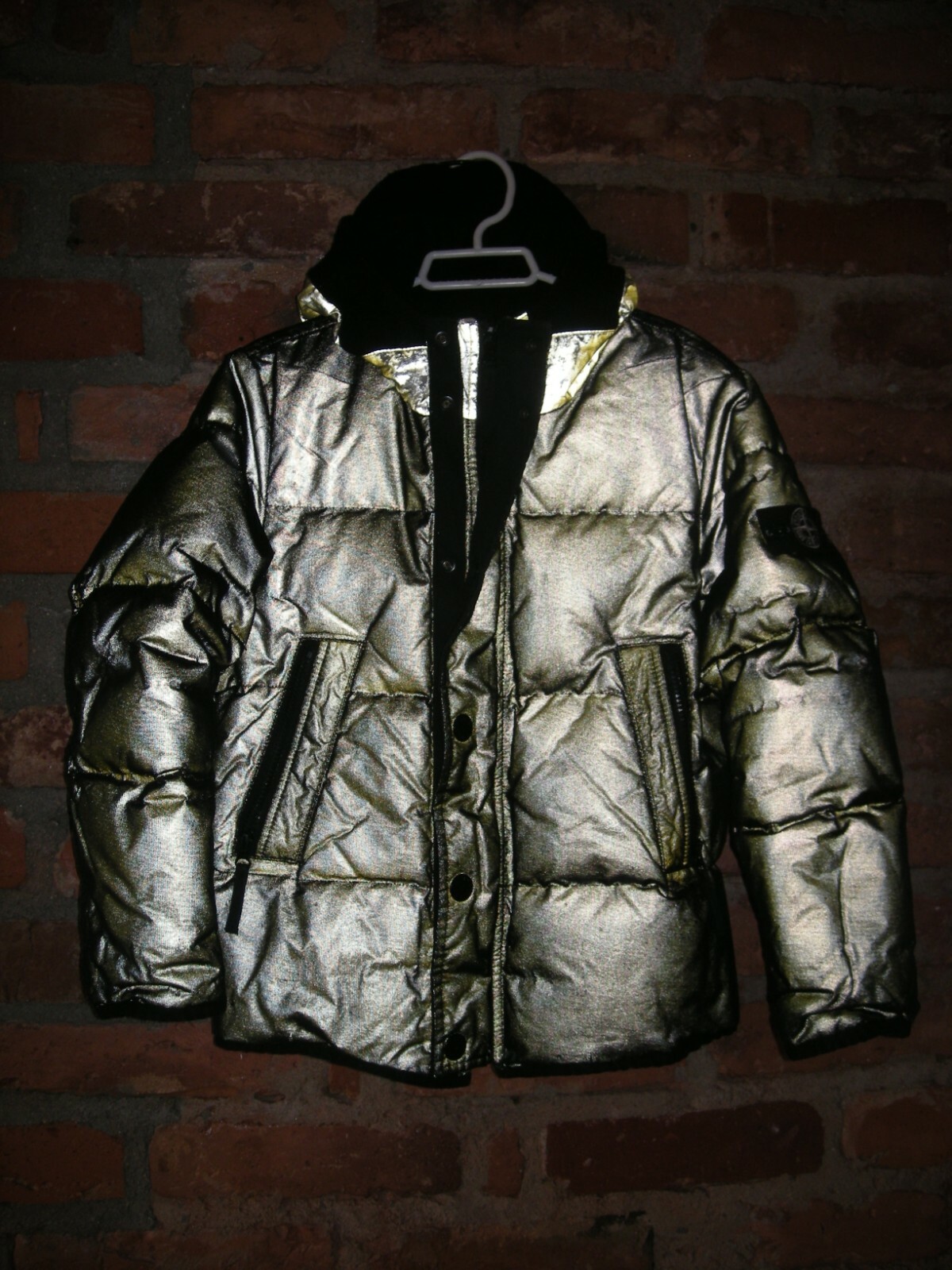 Stone island black shiny jacket 2025 Stone island black shiny jacket 2025