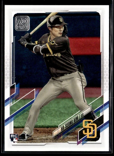 Ha-Seong Kim RC - 2021 Topps Rookie #398a San Diego Padres