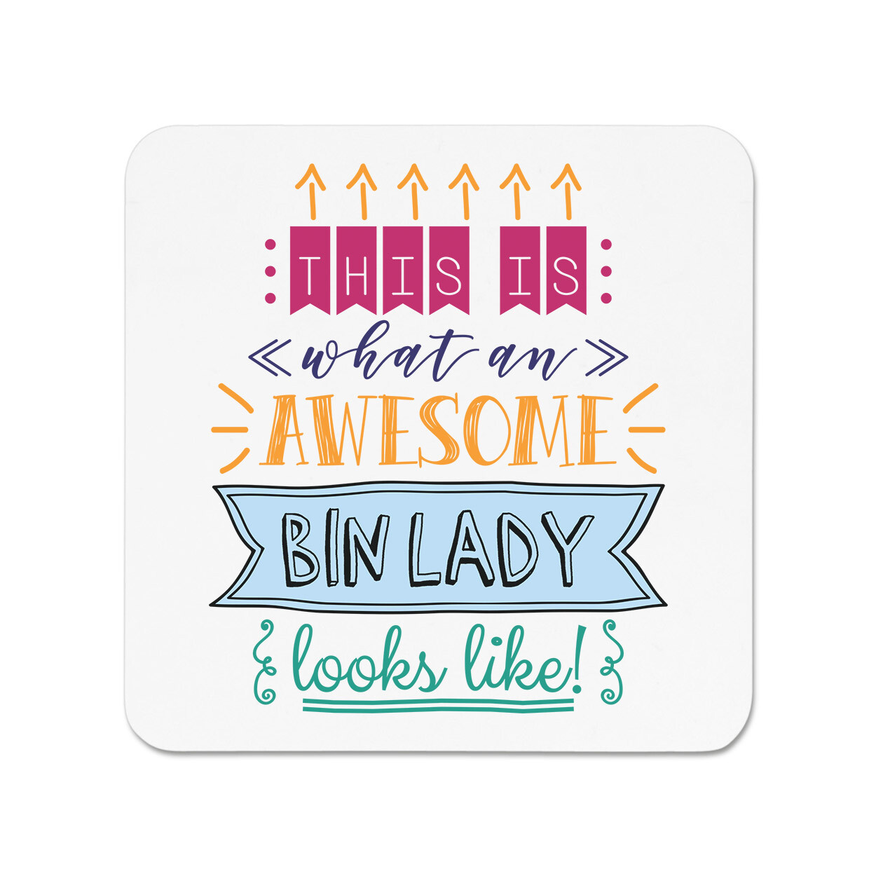This Is What An Awesome Bin Lady Looks Like Fridge Magnet Best Favourite