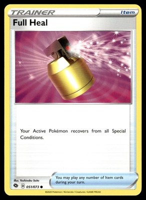 Full Heal 051/073 Uncommon Champion's Path NM Pokemon Karte Englisch