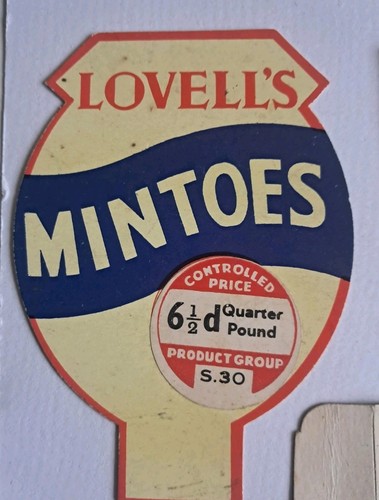 9 x Rare vtg Sweet shop Confectionary labels - TREBOR ROWNTREE LOVELL PACKERS + - Picture 7 of 11