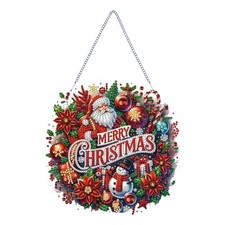STGLCR DIY Christmas Santa Claus Diamond Art Painting Wreath Kits  Special