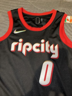 #ad Damian Lillard Portland Trailblazers Nike Swingman 75th Anniversary XL Jersey $80.00
