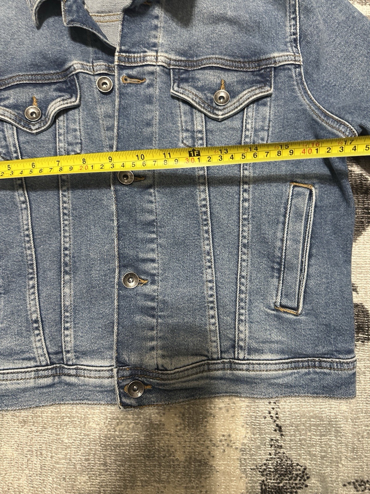 Splendid Womens Denim Button Down Jacket Blue Siz… - image 7