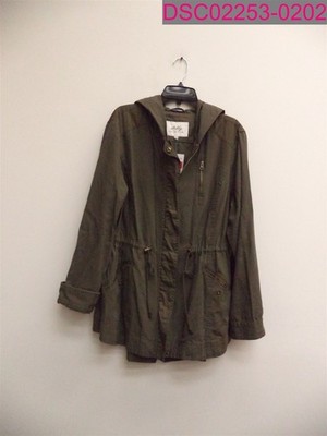 Sebby Collection Olive Green Andorak Jacket Women's Small