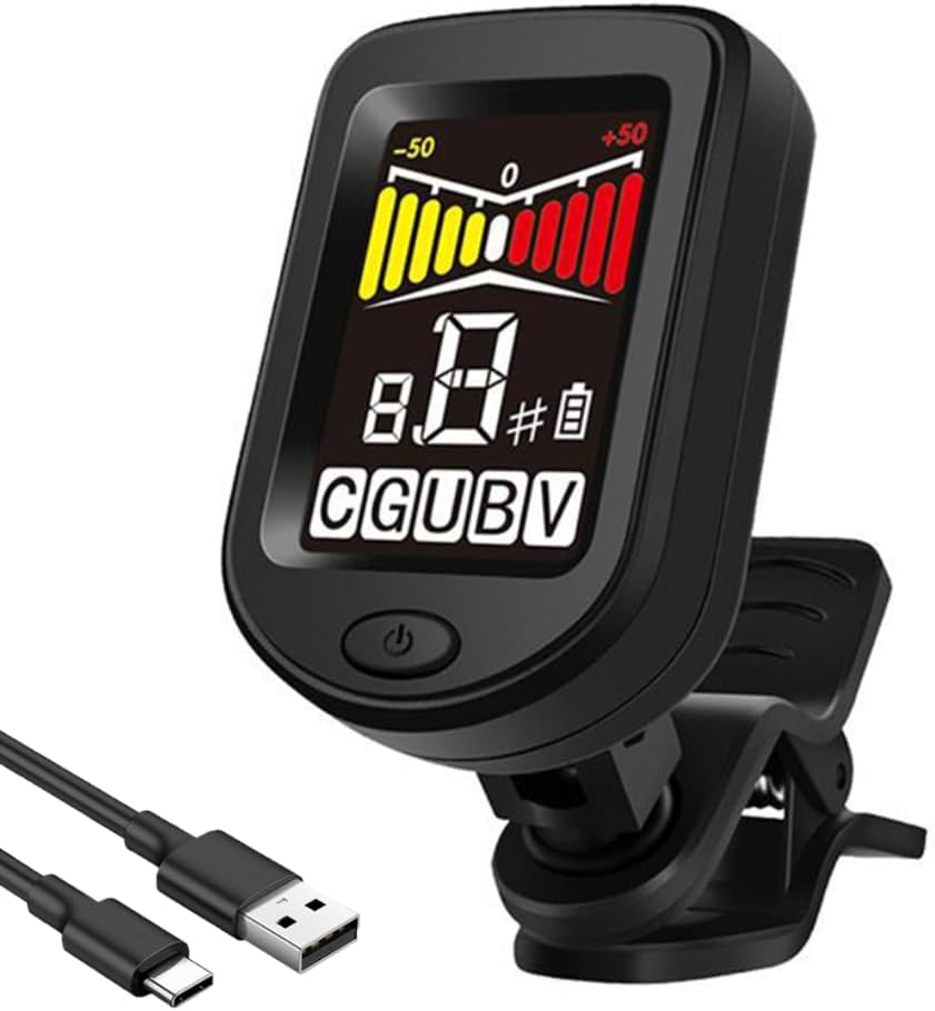 Guitar Tuner Rechargeable, Guitar Tuner Clip On, Digital Tuners of Guitar Access