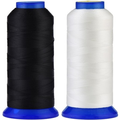 Selric [3000Yards/Black+White] Pack of 2 UV Resistant High Strength Polyester...