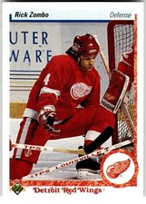 1990-91 Upper Deck #115 Rick Zombo Detroit Red Wings Rookie NHL Hockey