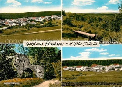 Hausen Hoehe Erholungsort im Taunus Panorama Wispertal Mapper Schanze Ruine