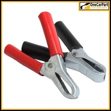 2 X 75mm Crocodile Alligator Clips Car Battery Insulated Clamps Mini