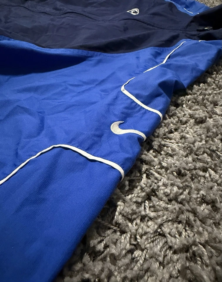 Nike Herren Trainingsjacke M Blau/Dunkelblau Reißverschluss Stehkragen Taschen - Bild 3 von 4