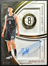 2024-25 Yongxi Jacky Cui Immaculate Signatures Rookie Auto Gold Acetate /99 RC
