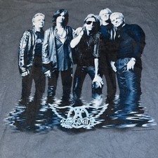 Vtg Style Aerosmith Just Push Play 2001 Med HTF Concert Tour T Shirt - See Desc.