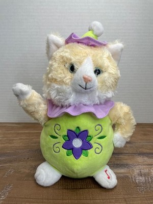Cuddle Barn Musical Ms Kit-Tea Plush Cat Sings I'm A Little Tea Pot Spins Dances