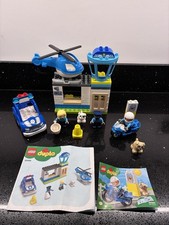 Duplo 10959 Police Station Playset with Helicopter and Car