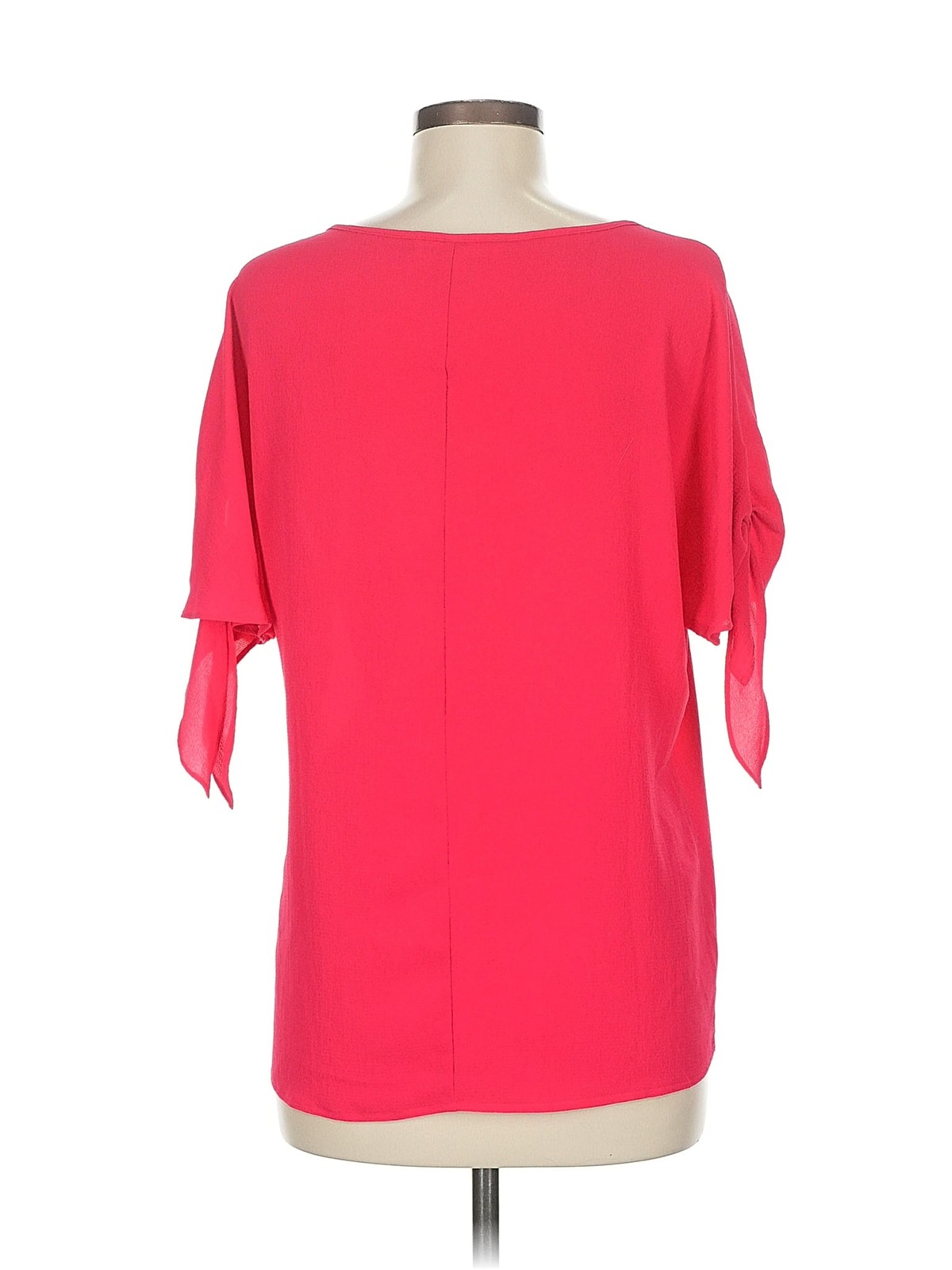 MICHAEL Michael Kors Women Pink Short Sleeve Blouse M thumbnail 2