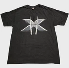 Vtg Mad Engine Marvel T-Shirt Men's Large Black X-Men Wolverine Claws Super Hero