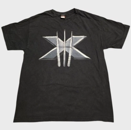 Vtg Mad Engine Marvel T-Shirt Men's Large Black X-Men Wolverine Claws Super Hero
