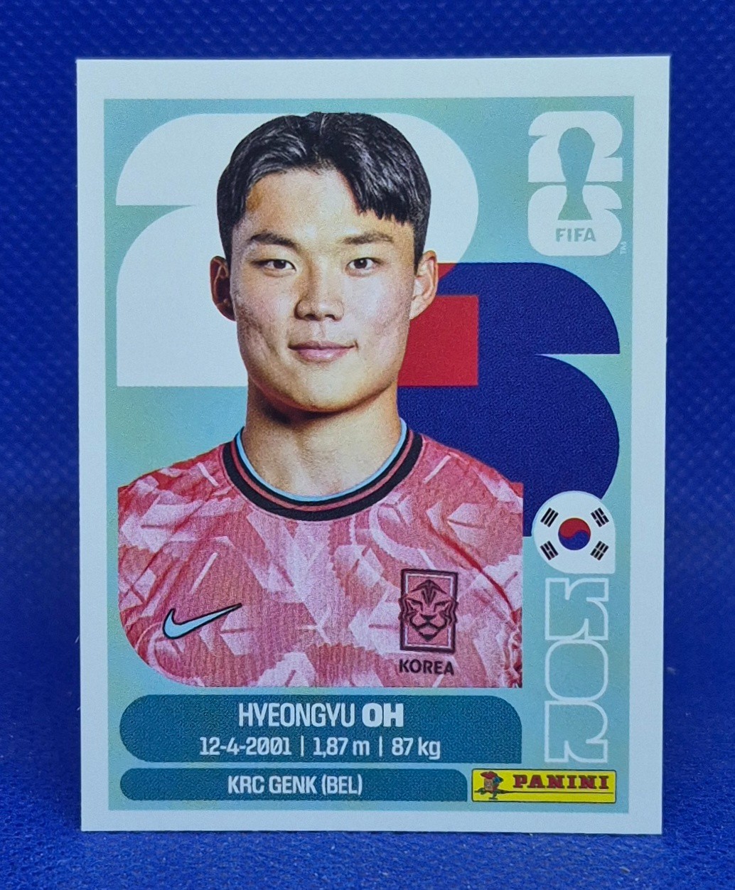 2026 Panini FIFA World Cup Sticker Hyeongyu Oh #KOR 20 - South Korea