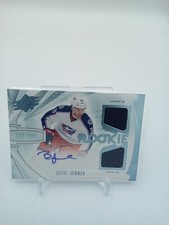 2013-14 SPx Rookie Autograph Dual Jersey Boone Jenner Auto /499 Columbus Blue