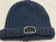 Life Is Good Soft Knit Beanie Hat Blue
