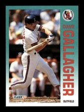 DAVE GALLAGHER ⚾ 1992 Fleer Baseball #59 California Angels