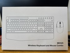 MK525 Wireless Keyboard and Mouse Combo 2.4 GHZ Desktop laptop PC