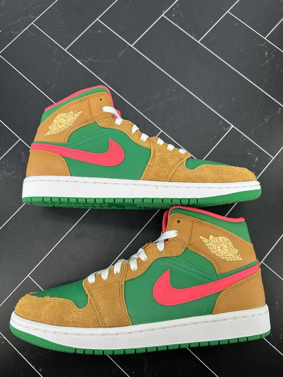 NEW Nike Air Jordan 1 SE Mid Wheat Watermelon Size 9 DX4332-700 | eBay
