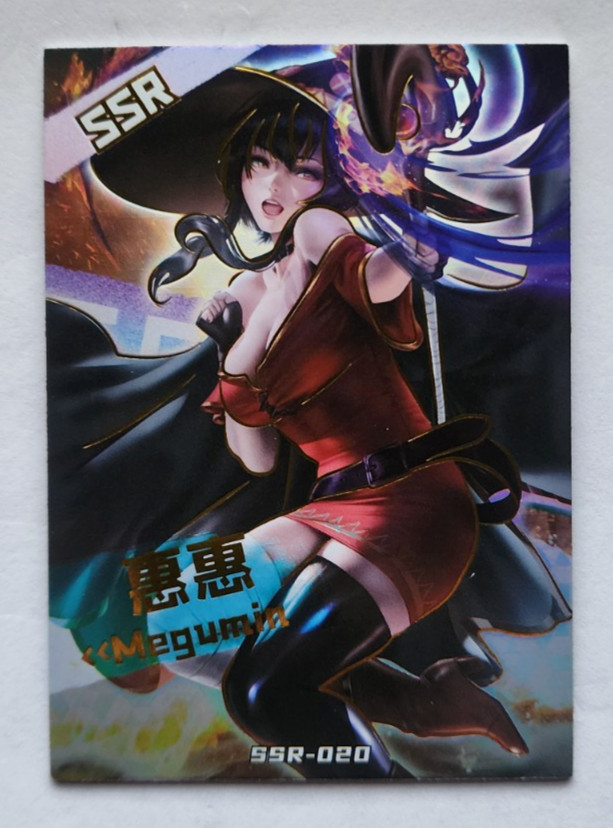 Tarjeta de anime AI GIRL SSR SSR-20 Megumin Carnival 2 Crazy Party Goddess Story