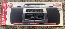 NEW Lenox Sound CT-769 Dual Cassette AM/FM Stereo Recorder Boombox