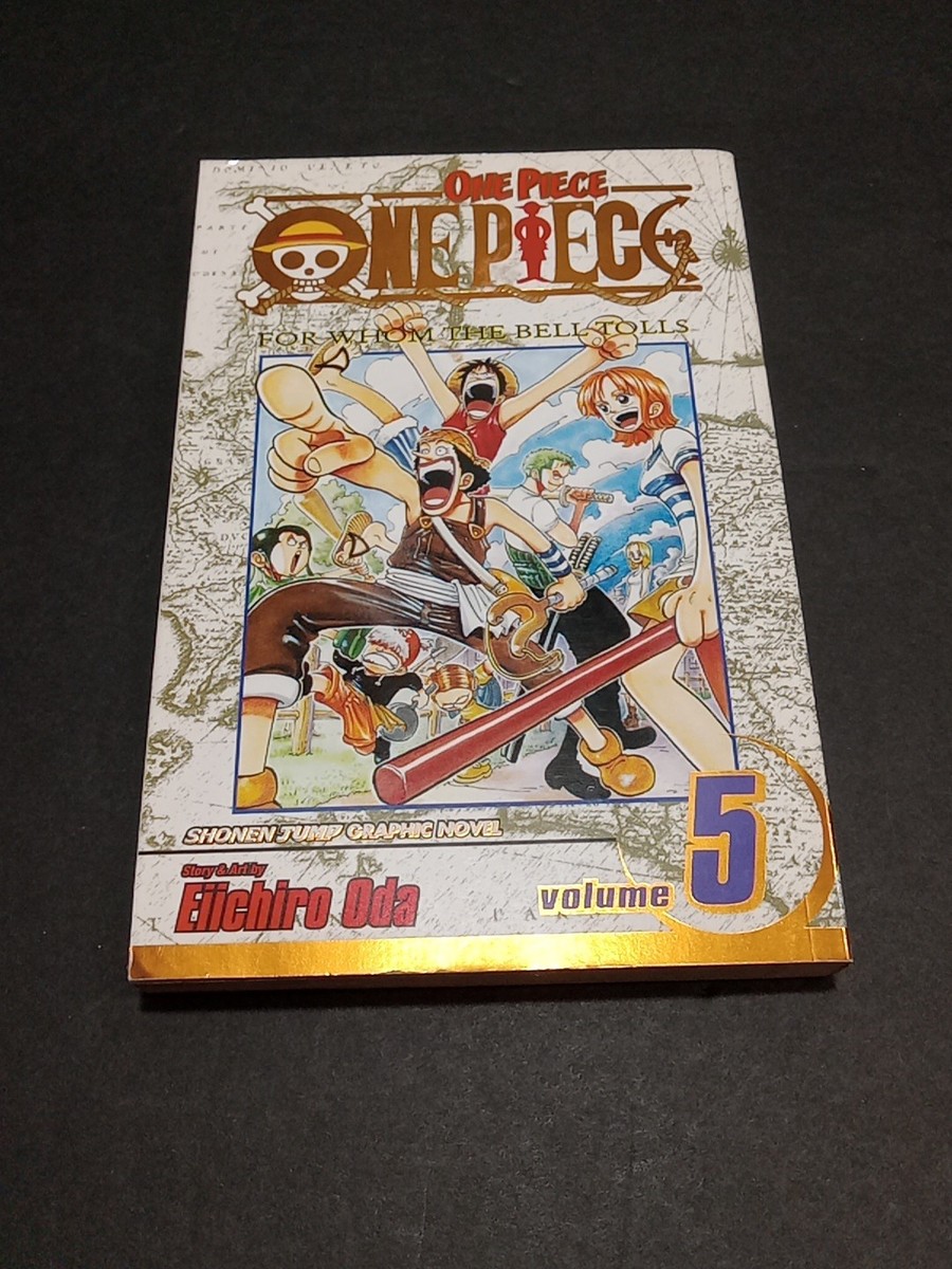One Piece Vol 5 Gold Foil Cover Printing Manga English Rare OOP