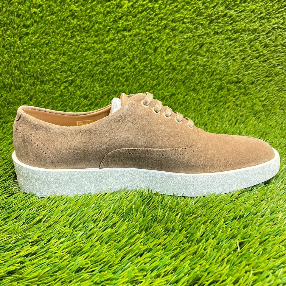 Hugo Boss Clay Tennis Sd Para Hombres Talla 9 Beige Informal Clásico Gamuza Zapatos Tenis Foto 4 de 4