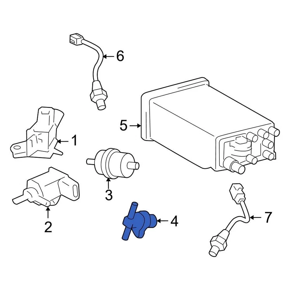 For Toyota Tacoma 2005-2015 Toyota 90910AC001 Vapor Canister Purge Solenoid - Image 4 of 4