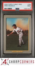 2006 TOPPS TURKEY RED #395 GREG MADDUX CUBS HOF POP 1 PSA 9