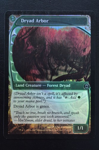 Magic The Gathering MTG DRYAD ARBOR FOIL Future Sight MP Moderately Played - Picture 1 of 2