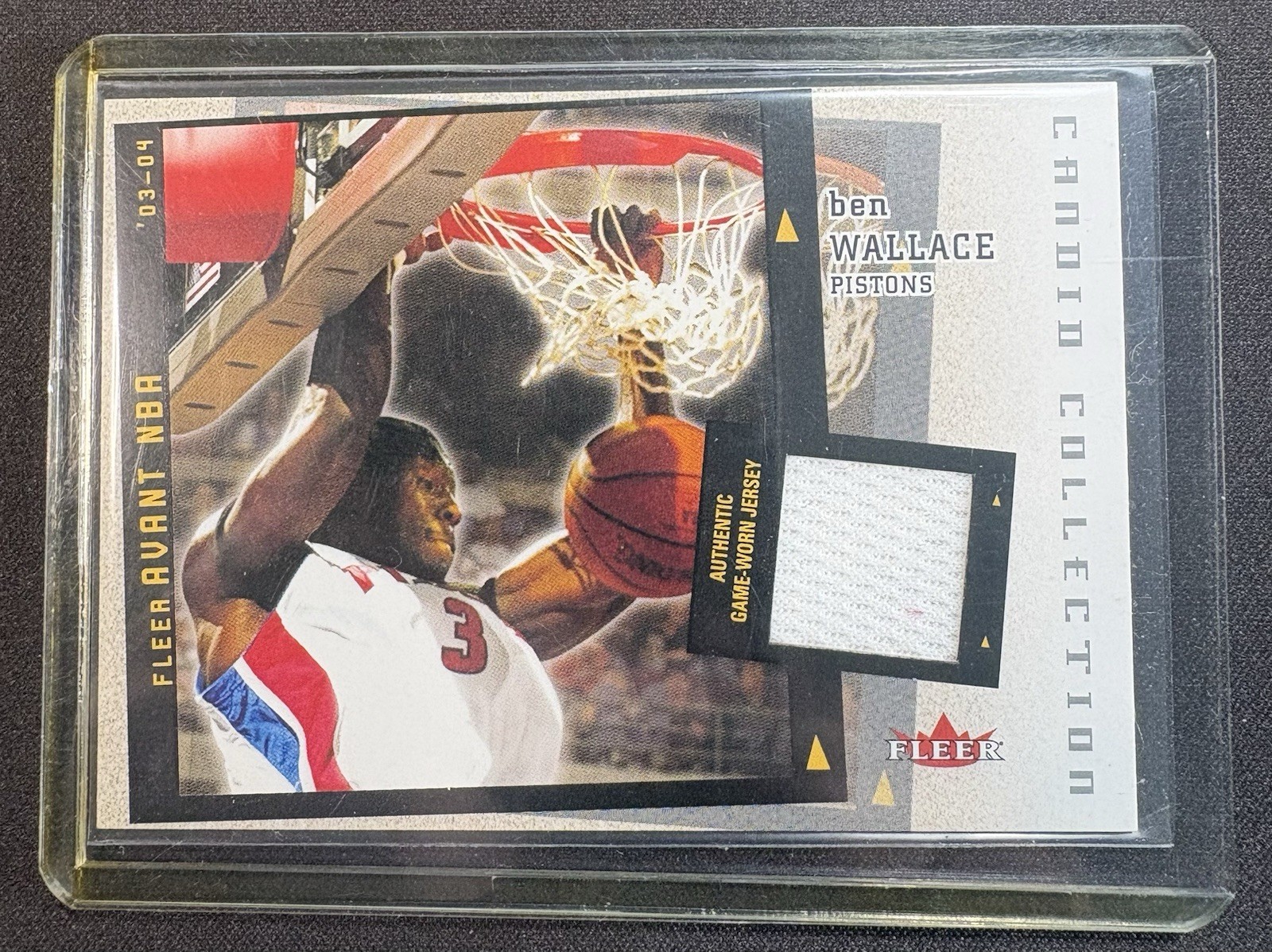 2003-04 NBA Game-Used Jersey Card Lot Stockton Stojakovic Wallace Robinson view 9