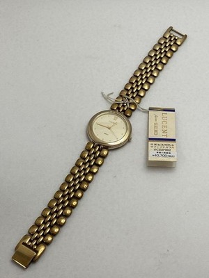 セイコー LUCENT ゴールド 腕時計　SCRP002 Seiko Lucent SCRP002 Quartz Gold Watch Ivory Dial Sapphire