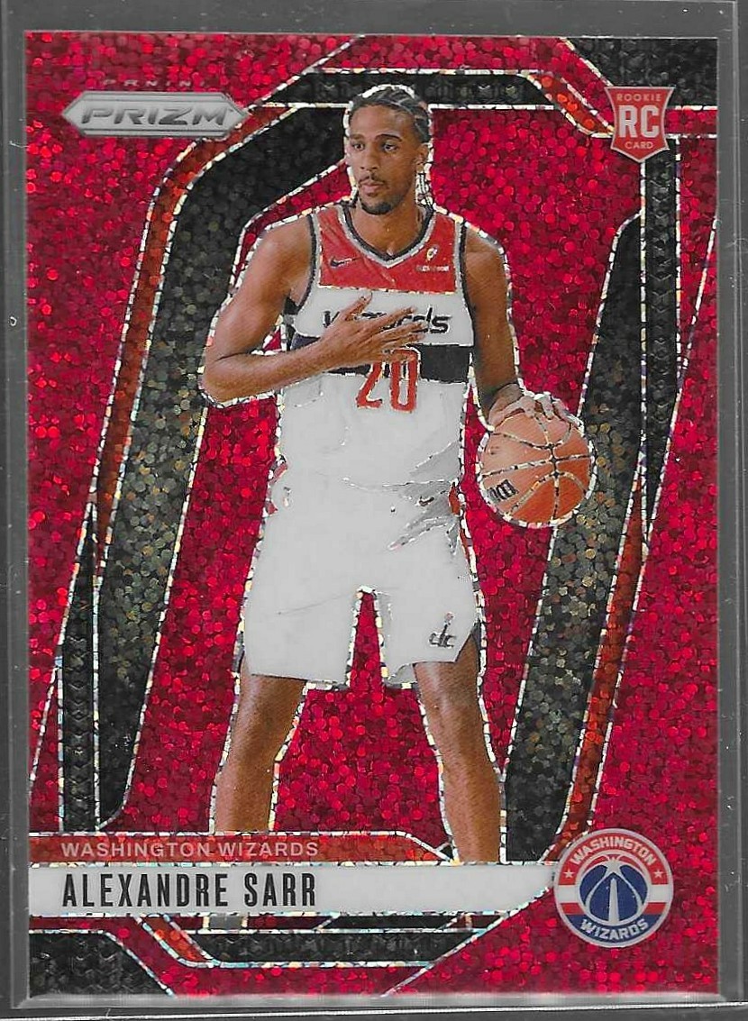 2024-25 Panini Prizm #264 Alexandre Sarr Prizms Red Sparkle
