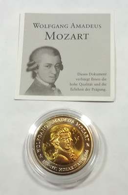 Probeprägung Deutschland, ''Wolfgang Amadeus Mozart'', Bimetall, Aufllage 10.000