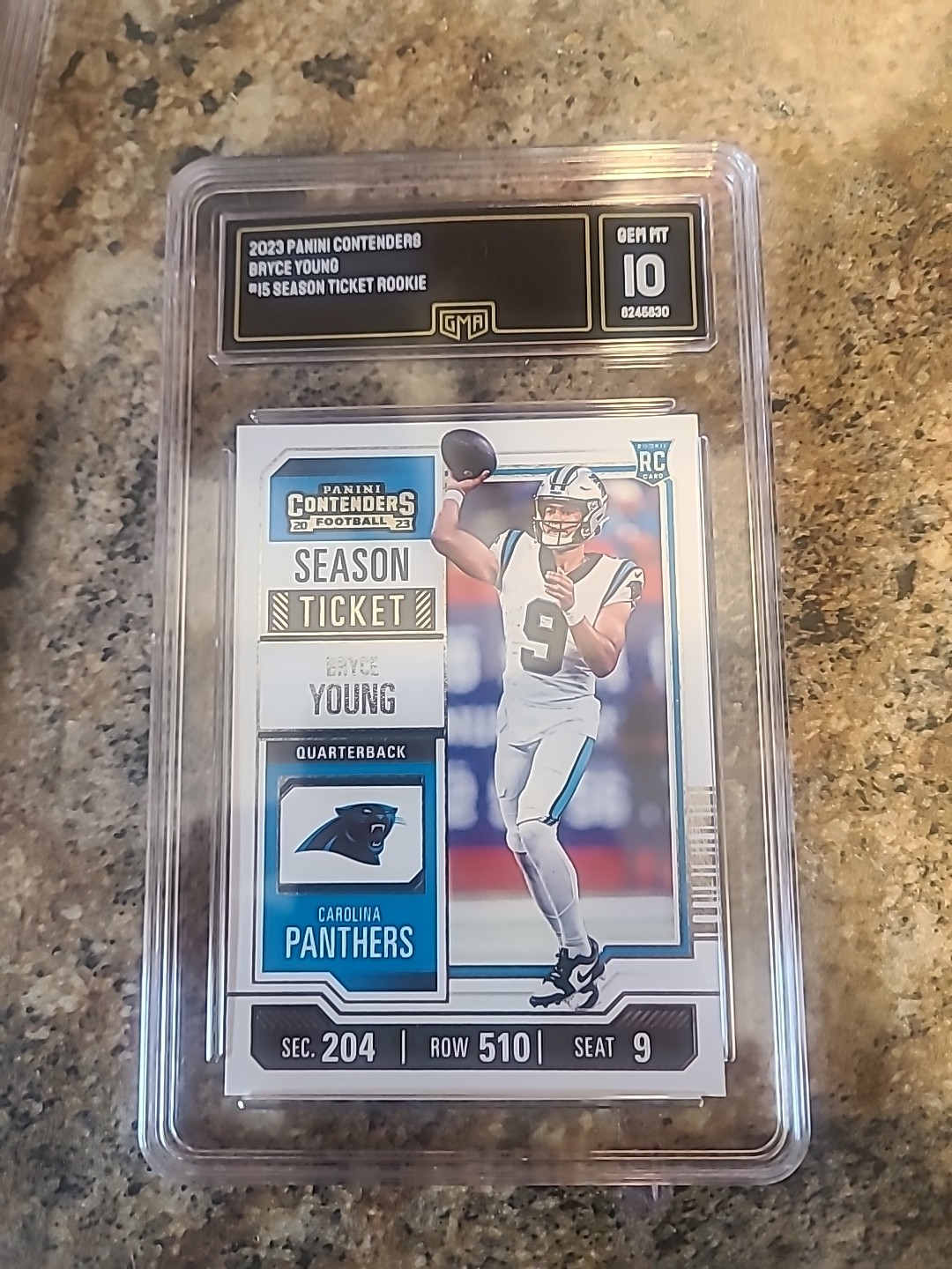 2023 Panini Contenders - Season Ticket Bryce Young #15 Ticket Stub /9 (RC)