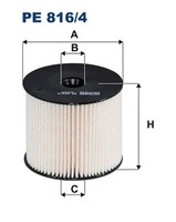 Filtron Kraftstofffilter PE 816/4 Filtereinsatz FüR Suzuki Peugeot Fiat Lancia 1